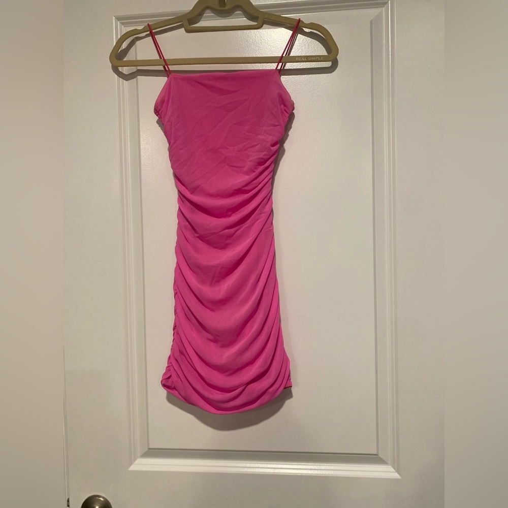 Princess Polly girl’s Pink Ruched Mini Dress